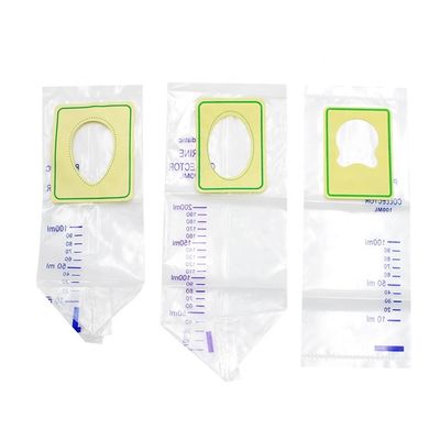 Steriler Baby-Urindrainagebeutel, pädiatrische Urinabgabe-Tasche 100ml 200ml