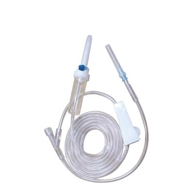 1.35m 1.5m 2m Wegwerfinfusions-Sätze, medizinischer Infusions-Satz mit Nadel