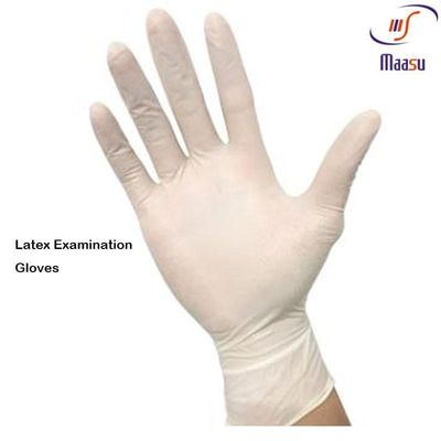 Freier Latex-chirurgische Handschuhe des Pulver-EN455, Wegwerflatex-Arbeits-Handschuhe