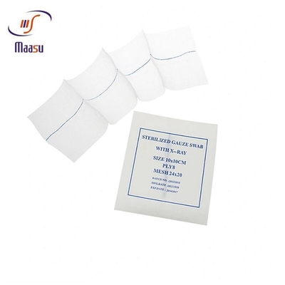 Weiche medizinische Wegwerf-Gauze Pad-Baumwollstarkes Absorptionsmittel 100%