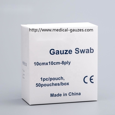 Gefalteter/ausgebreiteter Rand medizinischer Gauze Pads Individual Paper Packaging