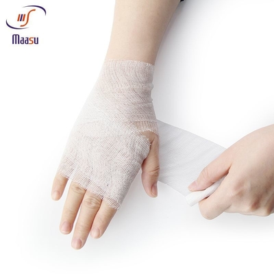 Breathable Baumwollmedizinische elastische Binde weißer Mesh Style