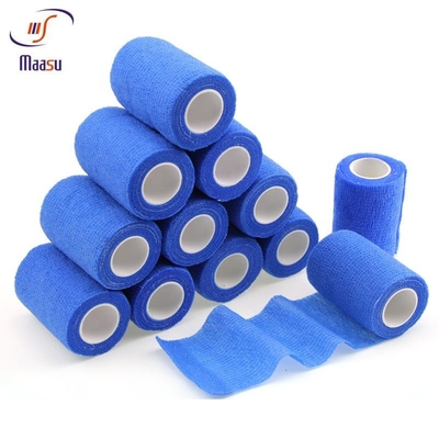 Blauer dickflüssiger Breathable medizinischer Gauze Bandage Elastic